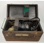 WW2/RAF interest: A Reflector Gunsight Mark II, in original fitted wooden case with applied paper