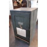 WW2 RAF Lincoln interest a wartime original  green painted storage locker with Lincoln pilots ground