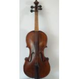 An Antique Full size violin 14inch back