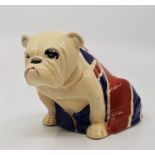 A Royal Doulton British Bulldog, printed marks inc. Rd.No.645,658, height 10cm. Condition: Crazing