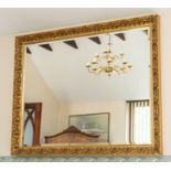 A recent rectangular gilt framed wall mirror, 130cm by 102m Note: located at the vendor's property