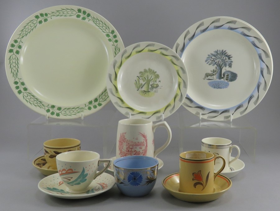 A group of early twentieth century art deco period Wedgwood, c. 1910-30. Comprising of: three