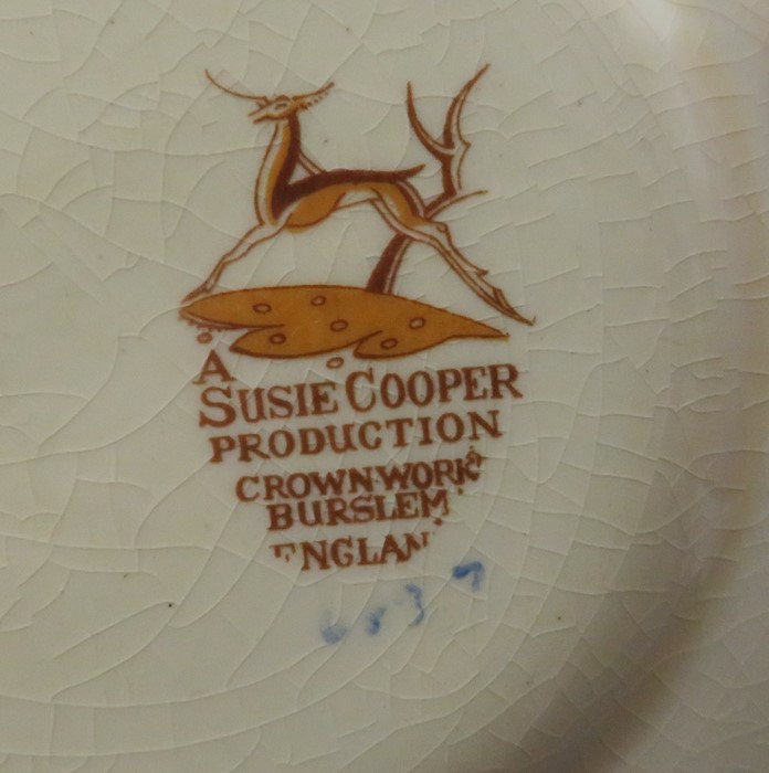 An early twentieth century art deco period Susie Cooper, Crown Works Burslem morning tea service, c. - Image 2 of 2