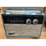 A Marconi radio, Transistor Seven, blue case