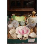 A large collection of decorative British pottery and porcelain, 19th to 20th Century, including