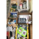 Large quantity of model making parts and equipment in 14 boxes.