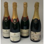 Three bottles of Bollinger Special Cuvee Champagne, 12% abv, 75cl, together with one earlier (4)