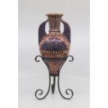 A Hispano-Moresque lustre pottery 'Gazelle' vase, late 19th/early 20th Century, of amphora shape