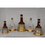 Five Bells, Old Scotch Whisky decanters, specially selected, including one to commemorate the