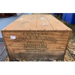 Case of twelve bottles of Chateau Croque -Michotte St Emilion, 1972, the wooden case sealed/