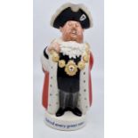 A Beswick Worthingtons Lord Mayor water jug "Behind Every Great Man"