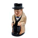 A Royal Doulton 'Winston Churchill' toby jug, impressed mark '8360' to underside, 22cm high