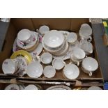 Mixed tea service to include Paragon and Royal Albert (Q)