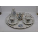 A Paris porcelain part cabaret tea set, circa 1890, decorated with neoclassical cameo portraits of