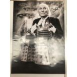 Book of posters to include Dr Who, Stingray, Photograph of John pertwee etc,together with a large