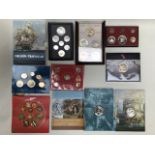 A collection of collectors and other coins including framed and cased sets.