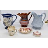 Doulton jug, Chinese style jug etc (6)