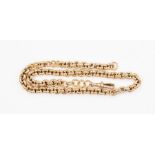 A 9ct gold fancy link chain with swivel clasp, approx 24.1 grams gross, 39cm long