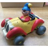 A 1970's foam Noddy in car, good condition for age