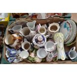 A collection of assorted 19th Century and Victorian ceramics, mostly transfer printed, by various