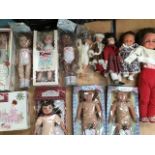 A large collection of dolls including Sindy Doll (4 boxes & 4 bags)