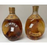 Two bottles of Dimple Whisky (2)
