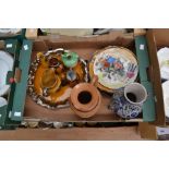 A collection of assorted ceramics, including a Royal Doulton 'Romeo' series ware cabinet plate, a