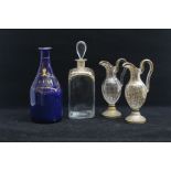 An assembled group of early 19th Century English glassware, including a Bristol blue glass