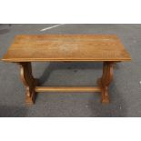 A 20th Century Arts and Crafts oak alter table