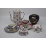 A group of British and Continental decorative porcelain.