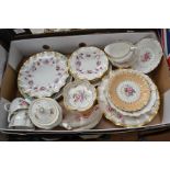 A Royal Crown Derby collection of ceramics, including Derby Posies, Royal Antoinette plates, Royal