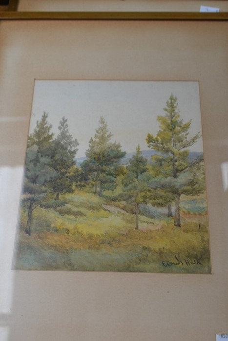 Claude Hulke five framed watercolours of various river and rural scenes in the South West - - Image 2 of 5