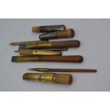 A collection of burnishing tools used by a local factory worker during the 1920/30's, used for