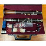 A clarinet by J. R. Lafleur & Son, London, with Vandoren mouthpiece, in fitted case