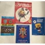 World Cup 1966 Wembley Programme along with England v Scotland 1974/5 and Picture Gallery of World