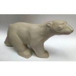 Langley Pottery Polar Bear Art Deco style.