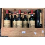 Ten bottles of Chateau La Pointe Pomerol, 1973, in wooden case
