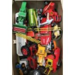 Vintage Toy collection including loose die cast vehicles, boxed Corgi Inspectir Morse Jaguar,