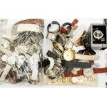 A collection of Costume jewellery Gentlemen & Ladies wrist watches, brands to include: Mingdu,