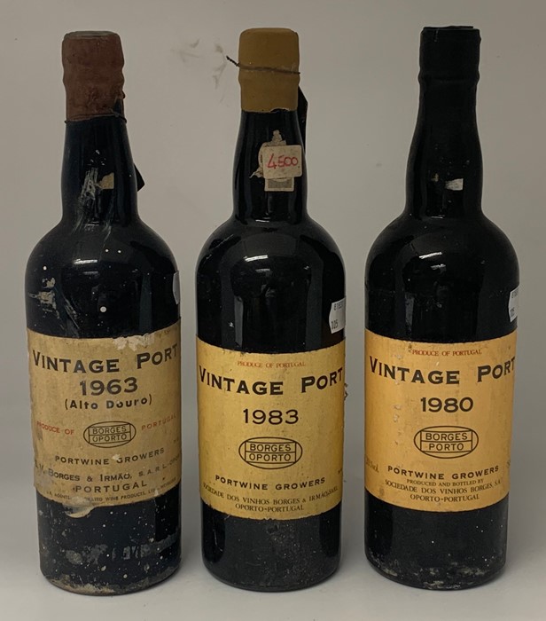 Vintage Port 1963 (Alto Douro), Portwine Growers, S. V. Borges & Irmao, S.A.R.L. Oporto, Portugal,