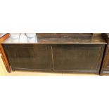 An early 20th Century joined ebonised oak sideboard, in the early 18th Century style, fitted with
