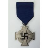 WW2 Third Reich Treue Dienst Ehrenzeichen, 25 Jahre - Faithful Service Award, 25 years. Complete