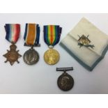 WW1 British Medal group comprising of 1914-15 Star, War Medal and Victory Medal to 20339 A Sjt LC