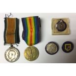 WW1 British War and Victory Medals to  'R4-089547 Pte .N.Cameron. A.S.C.'. Compete with ribbons.