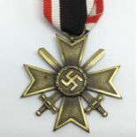 WW2 Third Reich Kriegsverdienstkreuz 2.Klasse mit Schwertern - War Merit Cross 2nd Class   with