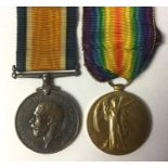 WW1 British War Medal and Victory Medal to BZ 5120 WH Bates, AB RNVR. Complete with original