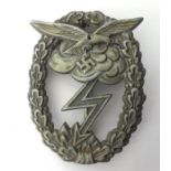 WW2 Third Reich Erdkampfabzeichen der Luftwaffe - Luftwaffe Ground Assault Badge. No makers mark.