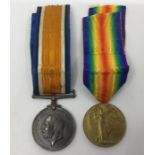 WW1 British Medal group consisting of War Medal and Victory Medal to 240754 Dvr. G Clarke, RA.