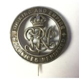 WW1 British Silver War badge number B205562 awarded to 14224 Pte George Latham, SCLC, ex 20th