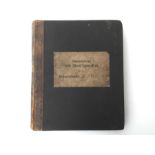 WW1 Imperial German Navy inventory book for U Boat "U B98". "Inventarien und Materialien Etat fur